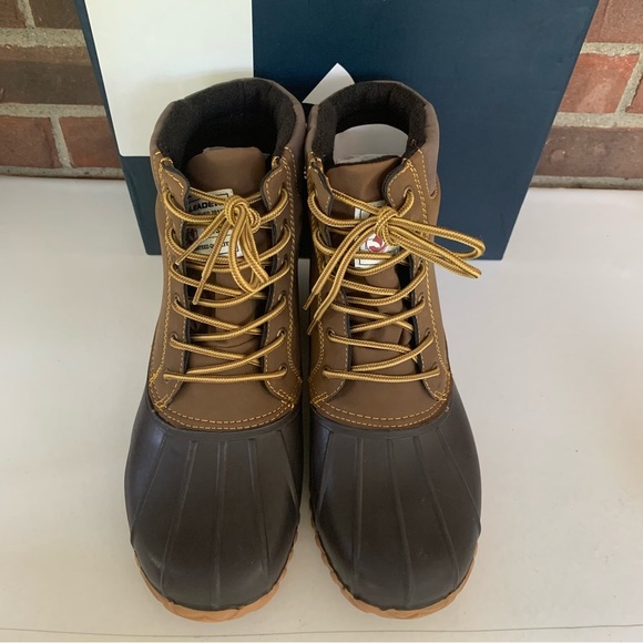 Aleader Mens Waterproof Duck Ankle Boots Lace Up US 10 M NEW - Picture 3 of 9